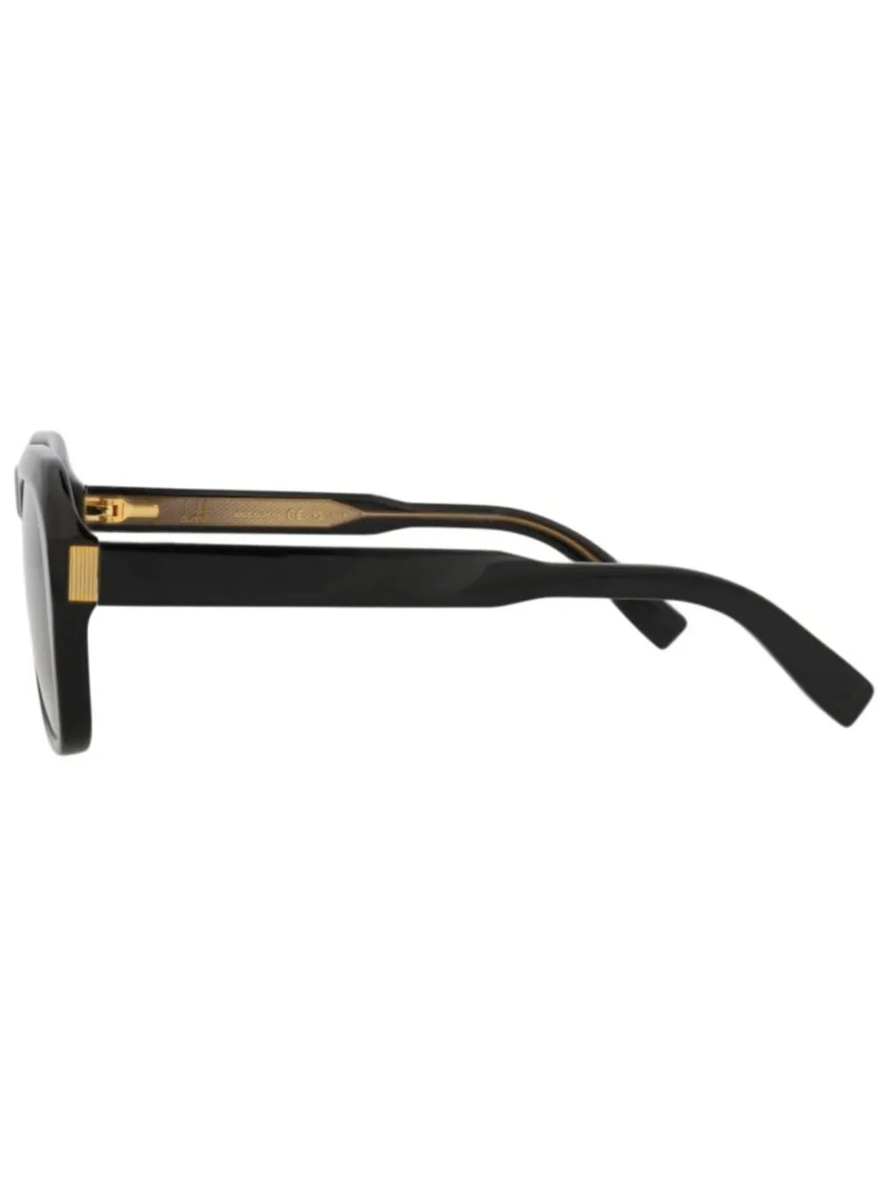 New Dunhill Women's Sunglasses Square Rectangle Acetate Frame Unisex Black Black